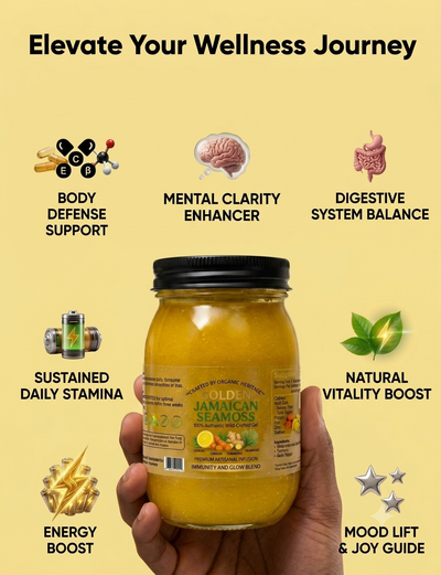 Golden Jamaican Seamoss -Lemon Turmeric Ginger Gel
