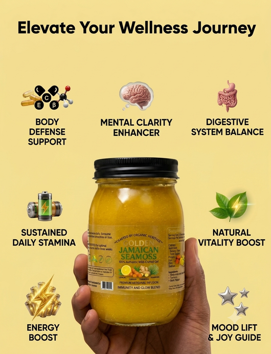 Golden Jamaican Seamoss -Lemon Turmeric Ginger Gel