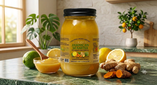Golden Jamaican Seamoss -Lemon Turmeric Ginger Gel